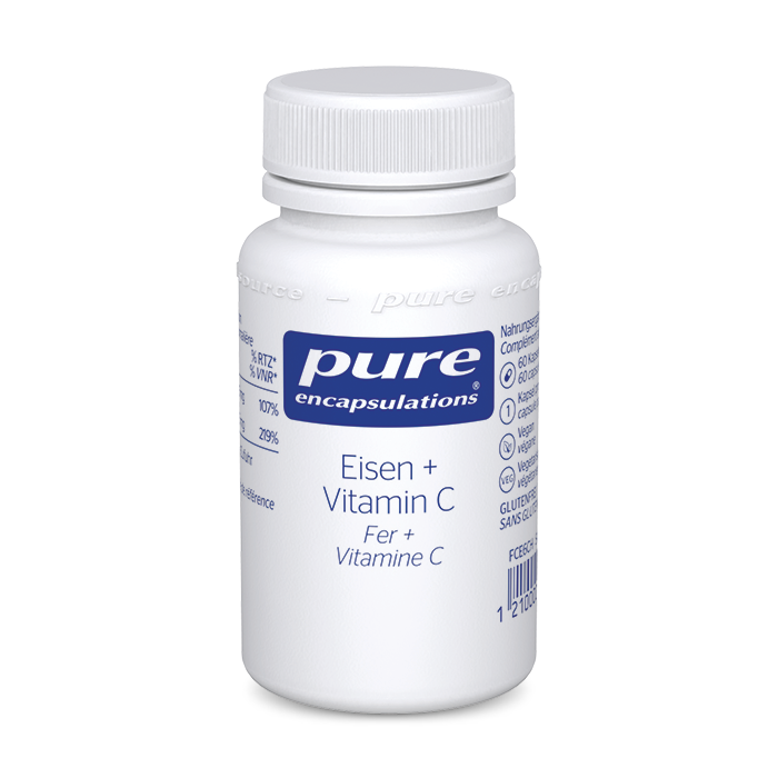 Pure Encapsulations - Packshots - Fer - Eisen - Vitamin C