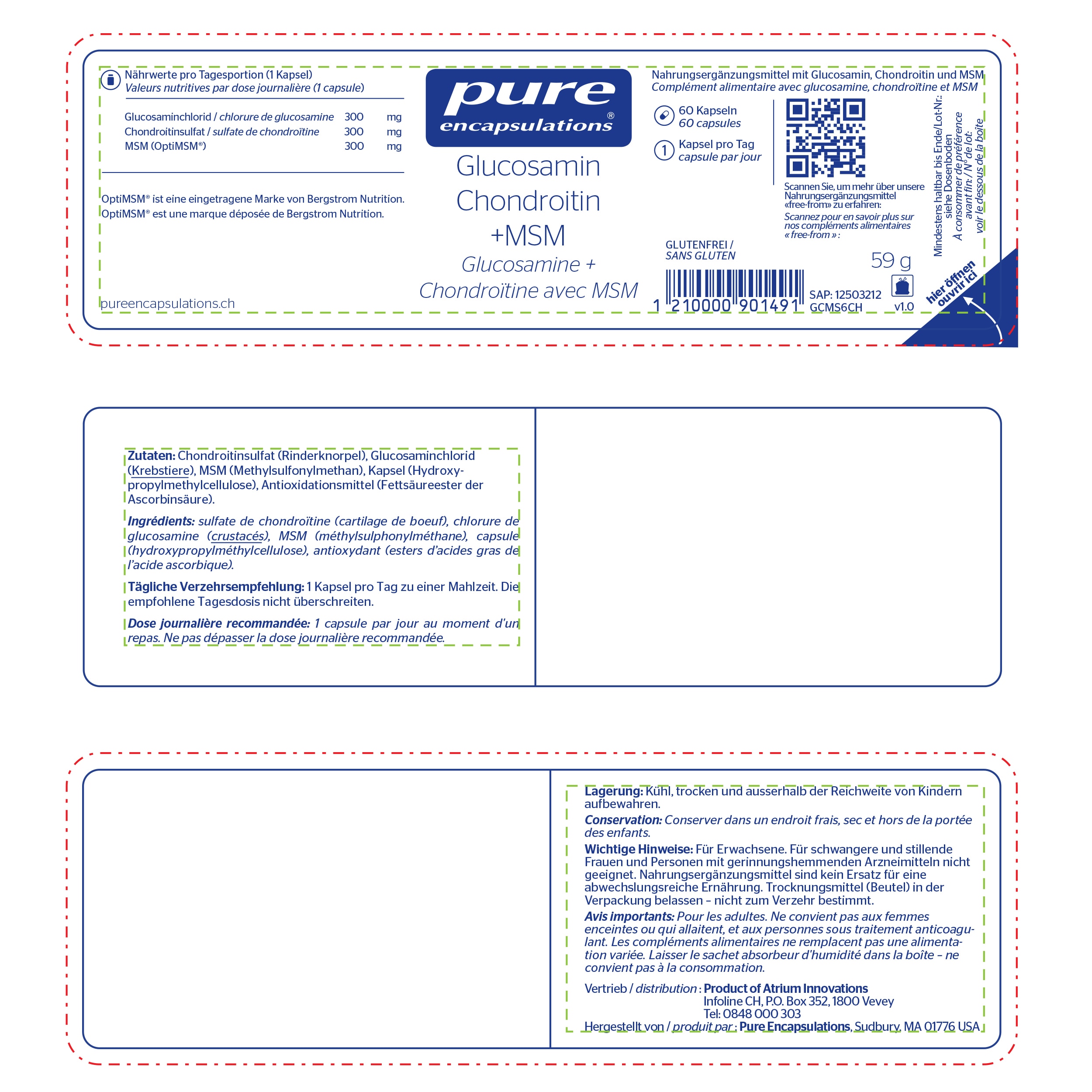 Pure Encapsulations - Packaging - Description - Labels